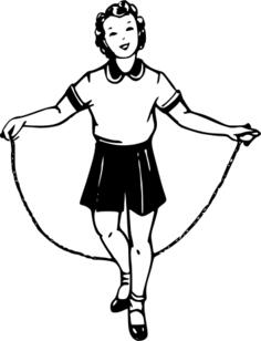 Girl jumping