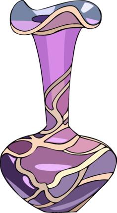 Violet vase