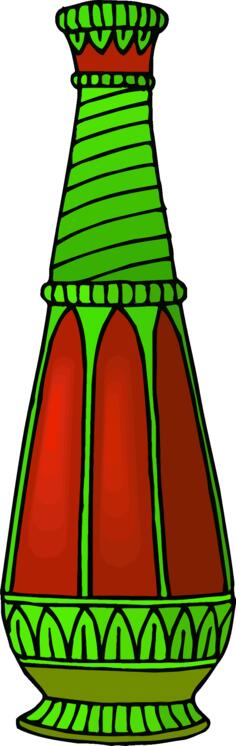 Decorated vase