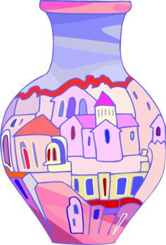 Painted vase