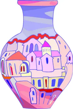 Painted vase