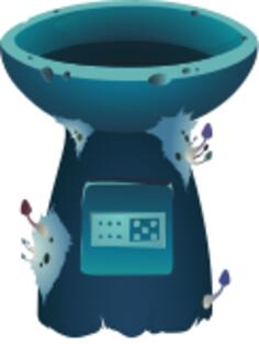 Blue shrine image