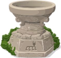 Stone shrine illustration