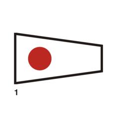 Japanese flag drawing