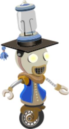 Robot and unicycle