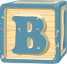 Letter block B