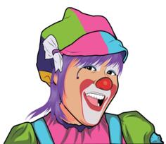 Girl clown