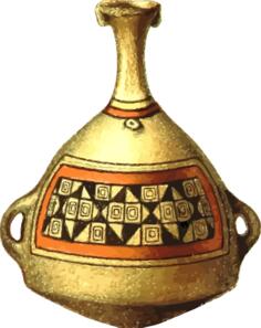 Vintage golden pot