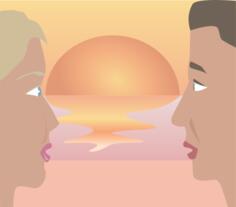 Couple at the beach