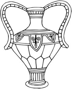 Arty colorless vase