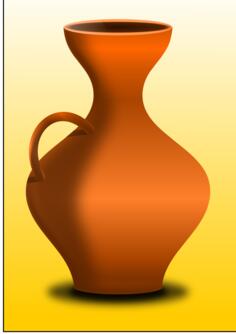 Orange vase