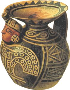 Vintage terracota pot