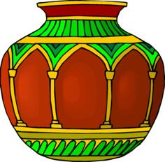 Red vase