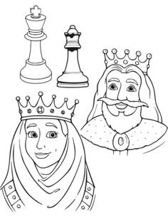 King and queen in chess
