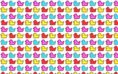 Colorful ducks pattern