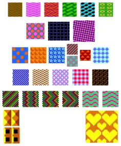 Colorful retro patterns