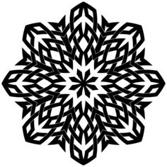 Black flowery design