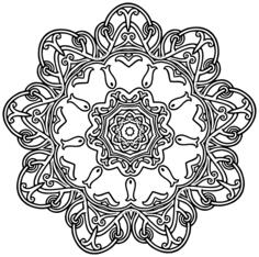 Black geometric design