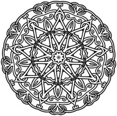 Black and white geometric design