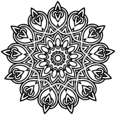 Interlocking flower design