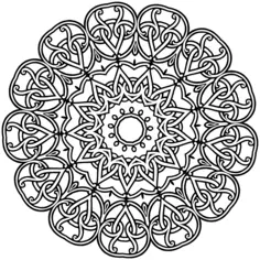 Geometrical flowery design