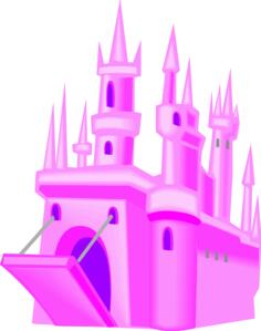 Pink storybook castle