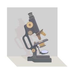 Vintage microscope