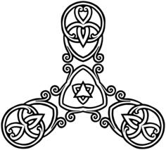 Interlocking triangle image