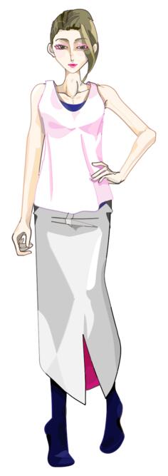 Cartoon girl illustration