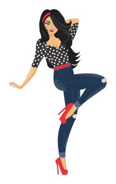 Fashionable woman
