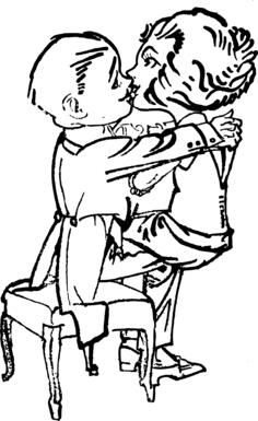 Couple making out