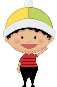 Little kid waving
