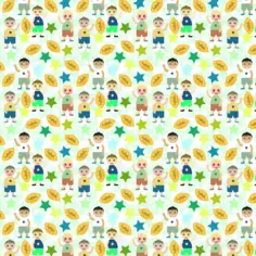 Kids football pattern