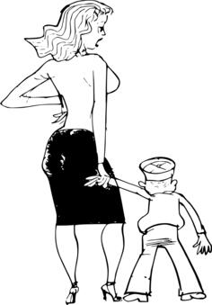 Mother and kid image