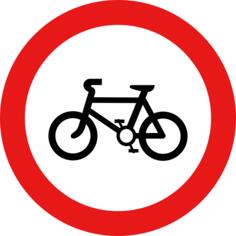 No bicycles sign