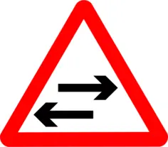 Roadsign two way crosses