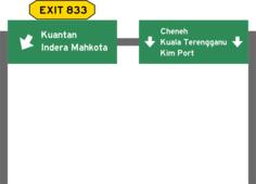 Malaysia expressway Road sign