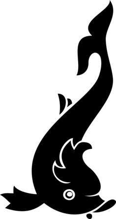 Dolphin silhouette image
