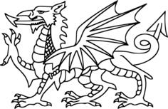 Stylised dragon image
