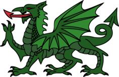 Stylised dragon