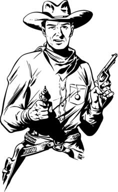 Cowboy drawing