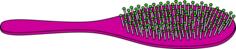 Purple hairbrush