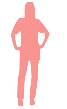 Simple standing girl