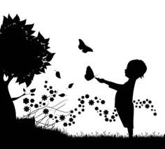 Child in nature