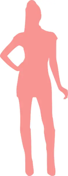 Female in mini skirt