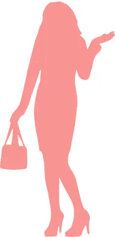 Model with bag