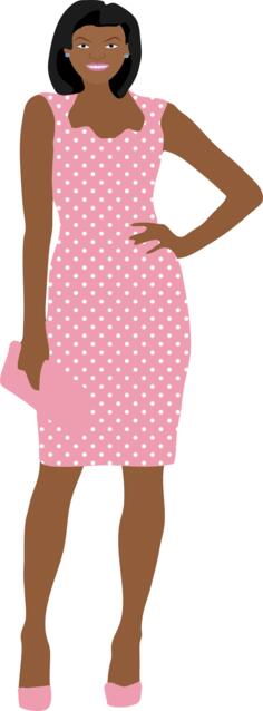 Lady in pink