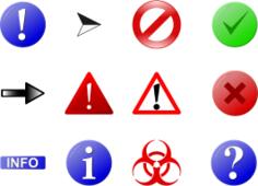 Colorful signs