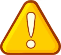 Yellow attention sign