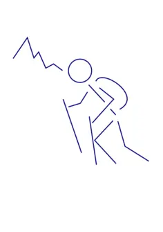 Hiker stick figure